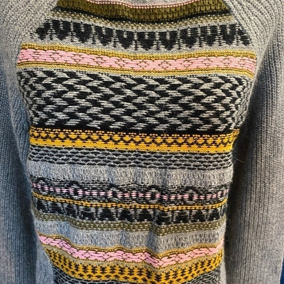 𝅺ECOTE Urban Outfitters Size Medium Boho Aztec Sweater With Balloon Sleeves - Picture 7 of 7